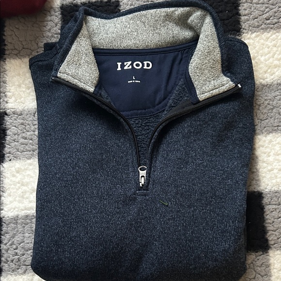 Izod Other - IZOD Men's Dark Blue Zip-Up Sweater